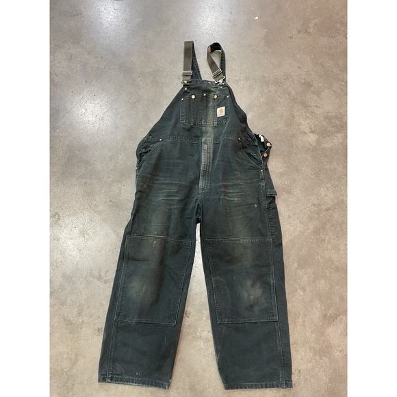 Carhartt Jackets & Coats Vtg Carhartt Double Knee Mens 46x28 Bib